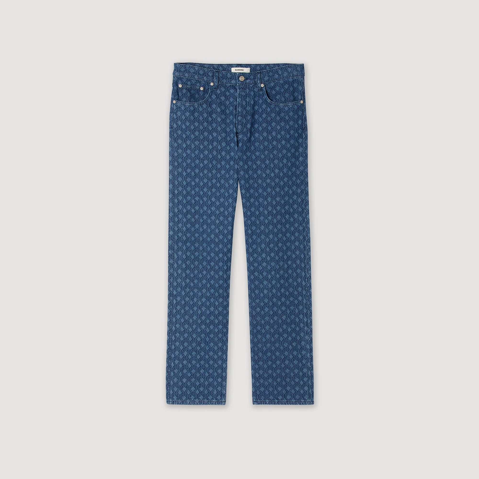 Baggy Rope Jean Rope Pattern Baggy Jeans Raw-Denim