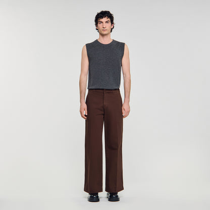Brown Vintage Flare Wide-Leg Jeans Tobacco Brown