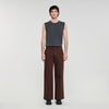 Brown Vintage Flare Wide-Leg Jeans Tobacco Brown