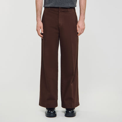 Brown Vintage Flare Wide-Leg Jeans Tobacco Brown