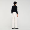 Denim Vintage Flare White Wide-Leg Trousers White