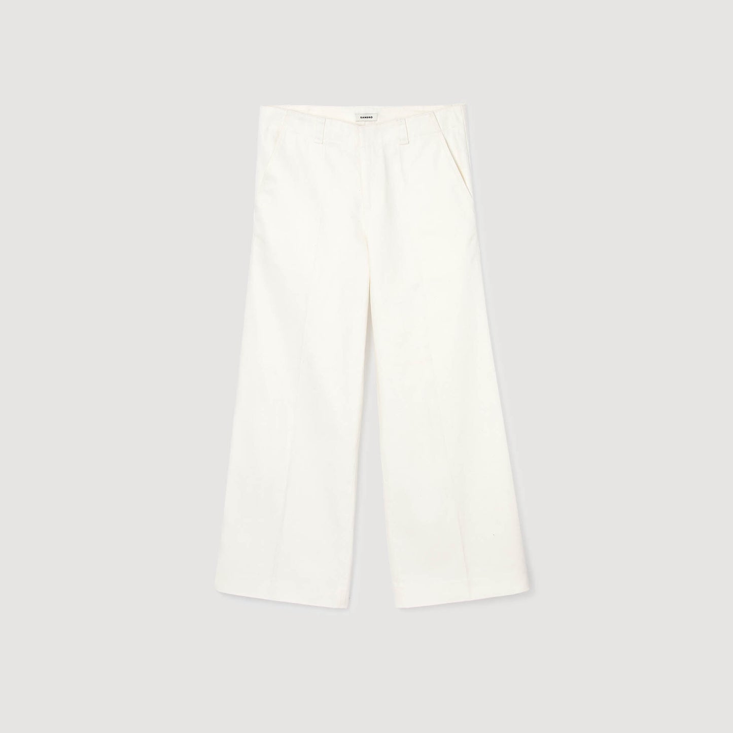 Denim Vintage Flare White Wide-Leg Trousers White