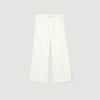 Denim Vintage Flare White Wide-Leg Trousers White