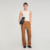 Large Cross Jean Wide-Leg Jacquard Squarecross Jeans Camel