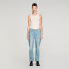Regular Sanded Cross Regular-Fit Square Cross Jeans SKY BLUE