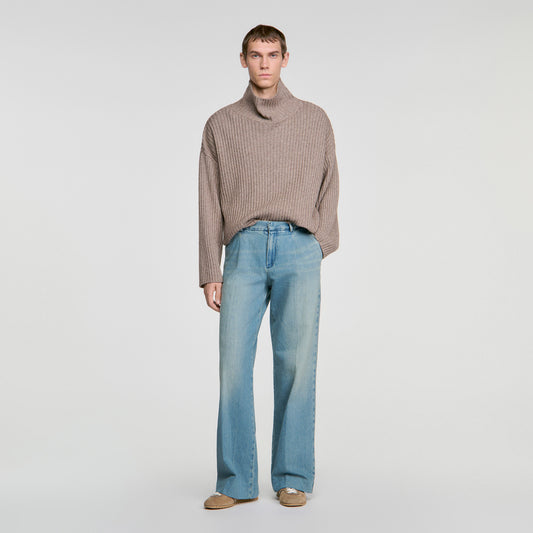 Pleated Jeans Faded jeans Blue