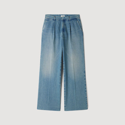 Pleated Jeans Faded jeans Blue