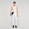 Regular White Regular Raw Jeans White