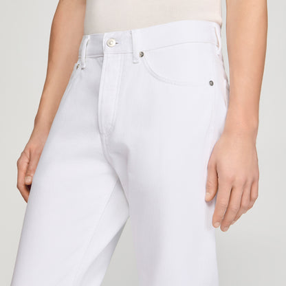 Regular White Regular Raw Jeans White