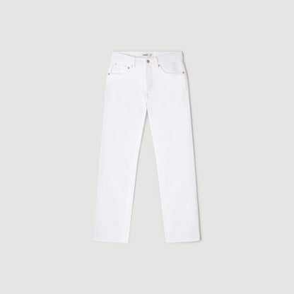 Regular White Regular Raw Jeans White