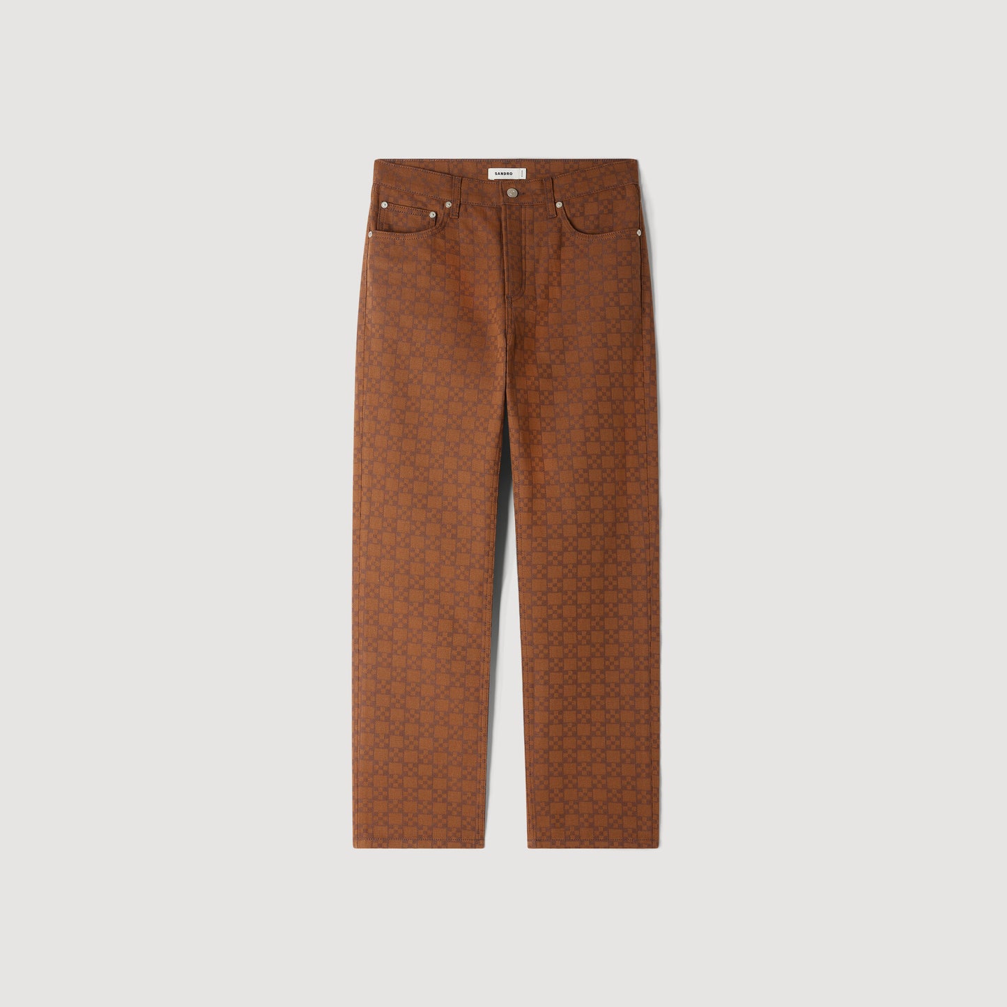 Regular Gold Cross Square Cross motif jeans Tobacco Brown