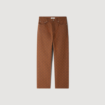 Regular Gold Cross Square Cross motif jeans Tobacco Brown