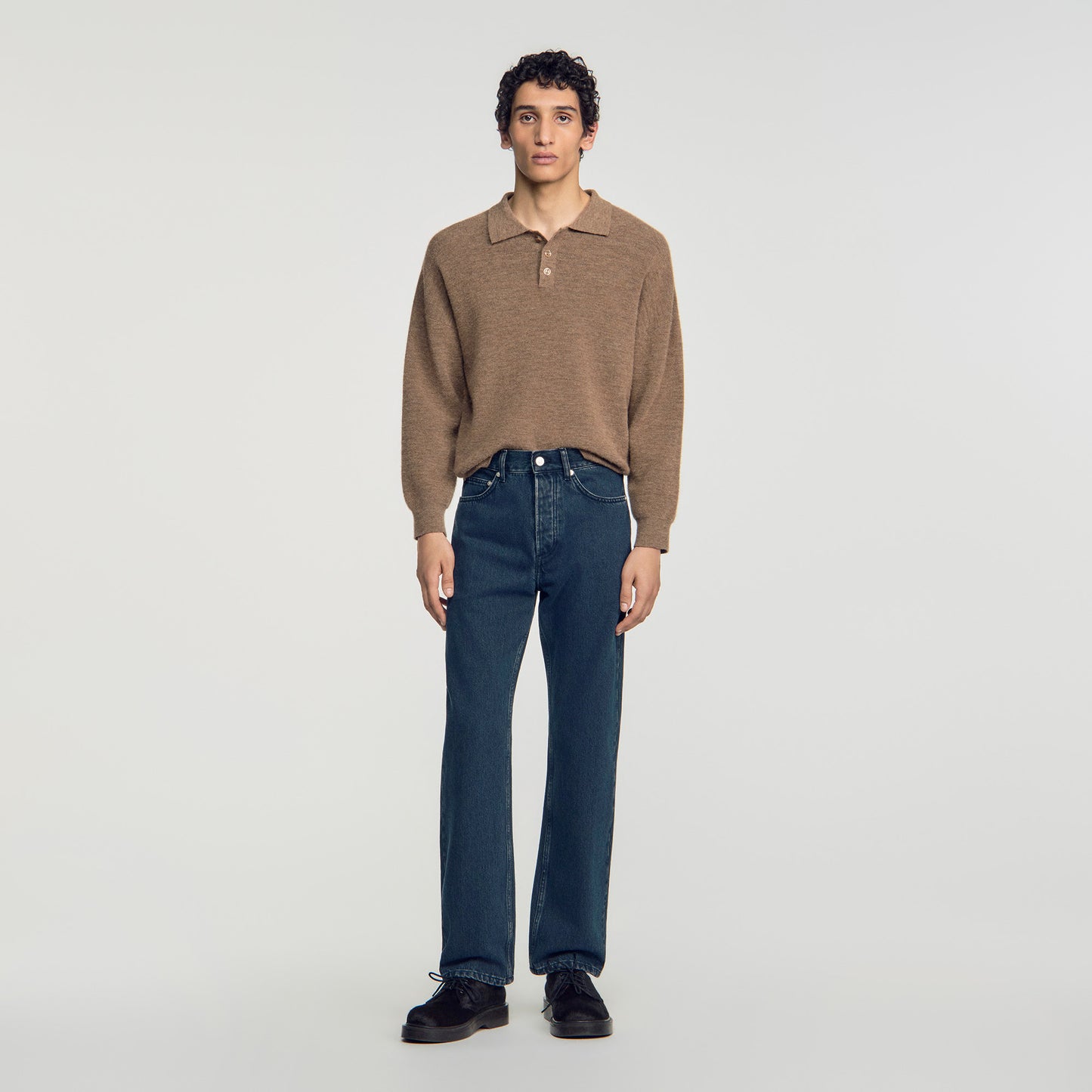 Regular Blue Grey Regular faded jeans Grey / Blu