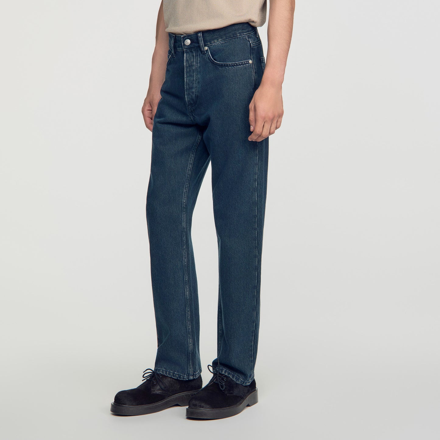 Regular Blue Grey Regular faded jeans Grey / Blu