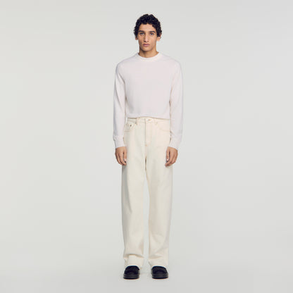 Baggy Ecru Baggy contrast jeans Ecru