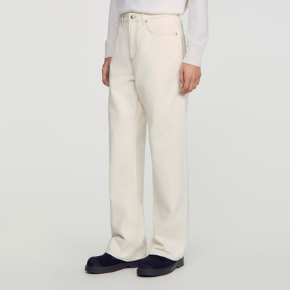 Baggy Ecru Baggy contrast jeans Ecru