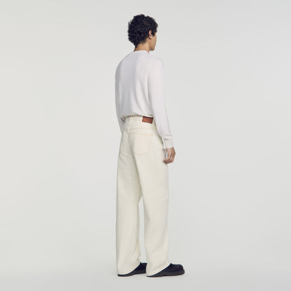 Baggy Ecru Baggy contrast jeans Ecru