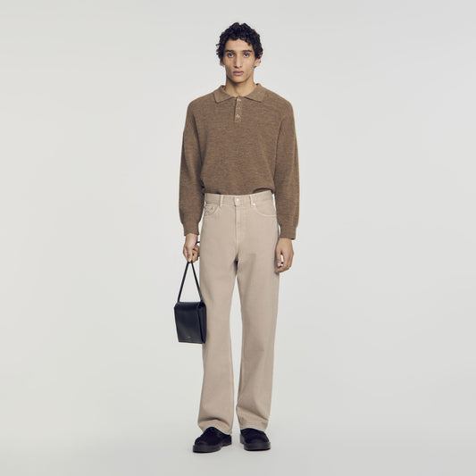 Baggy Beige Overdyed baggy jeans Beige