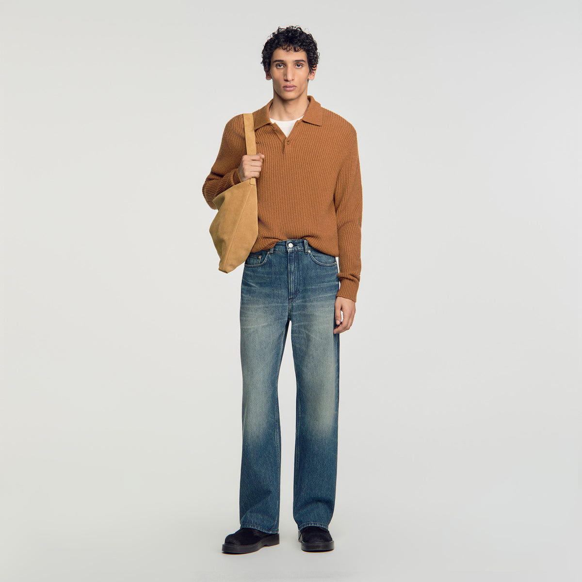 Baggy Used Baggy faded cotton jeans Blue Vintage - Denim