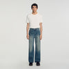 Baggy Used Baggy faded cotton jeans Blue Vintage - Denim