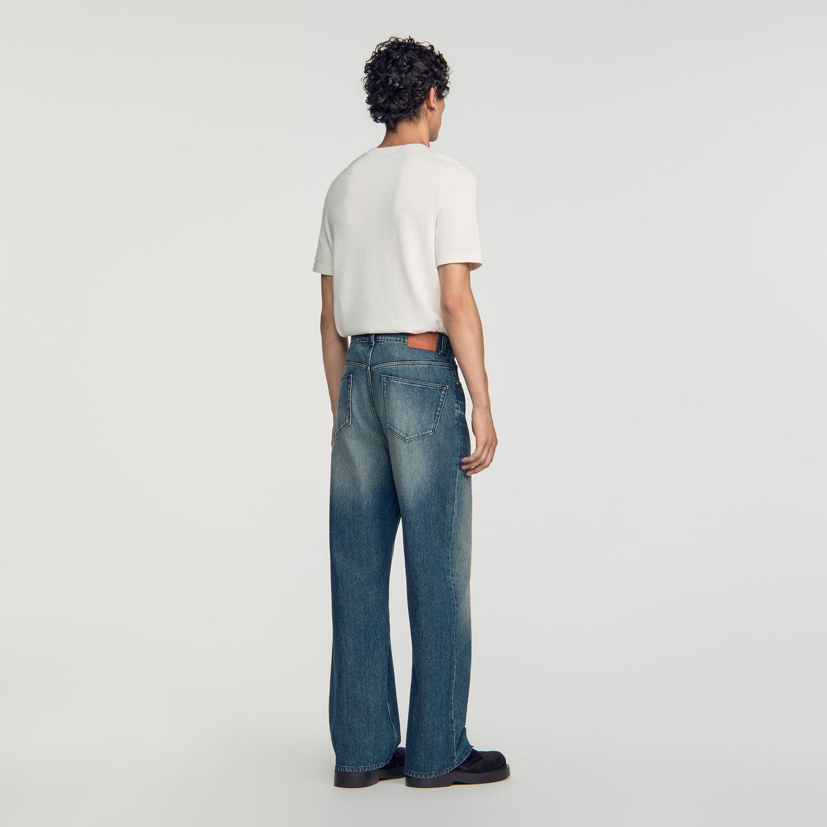 Baggy Used Baggy faded cotton jeans Blue Vintage - Denim