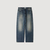 Baggy Used Baggy faded cotton jeans Blue Vintage - Denim
