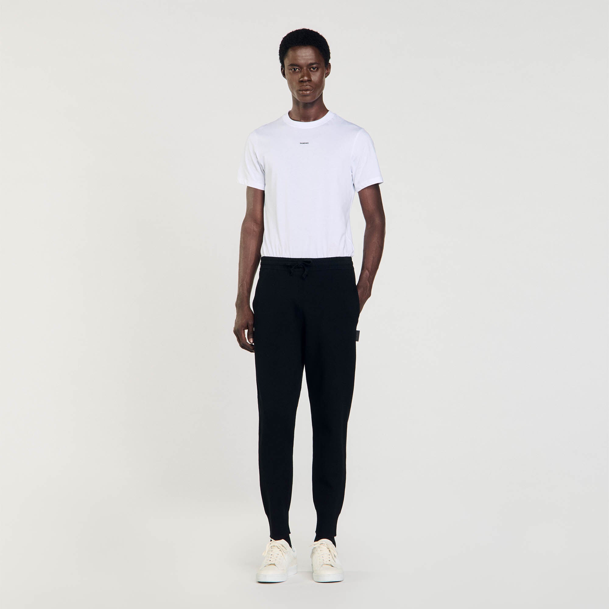 Knit Jogging Bottoms Black