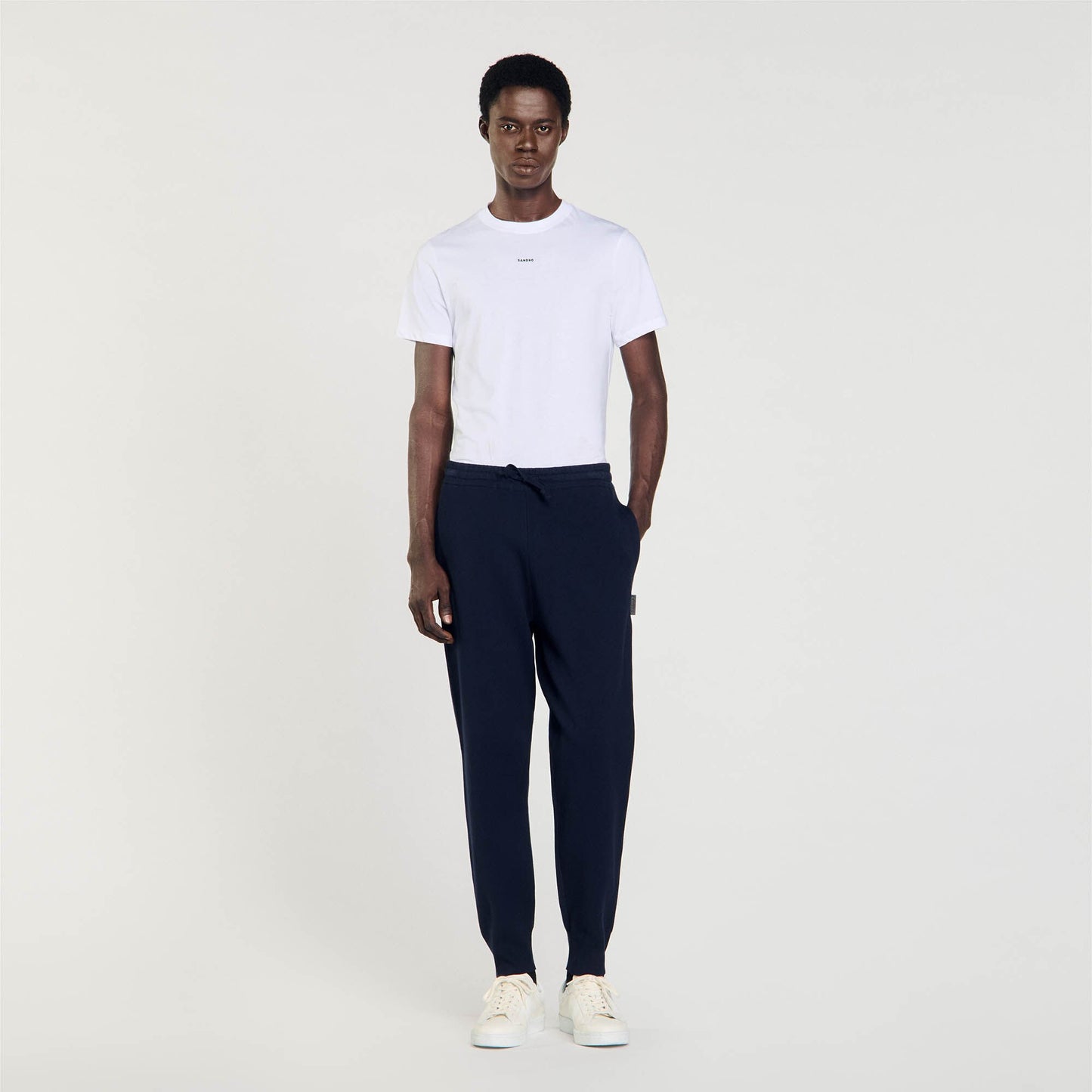 Knit Jogging Bottoms Navy Blue