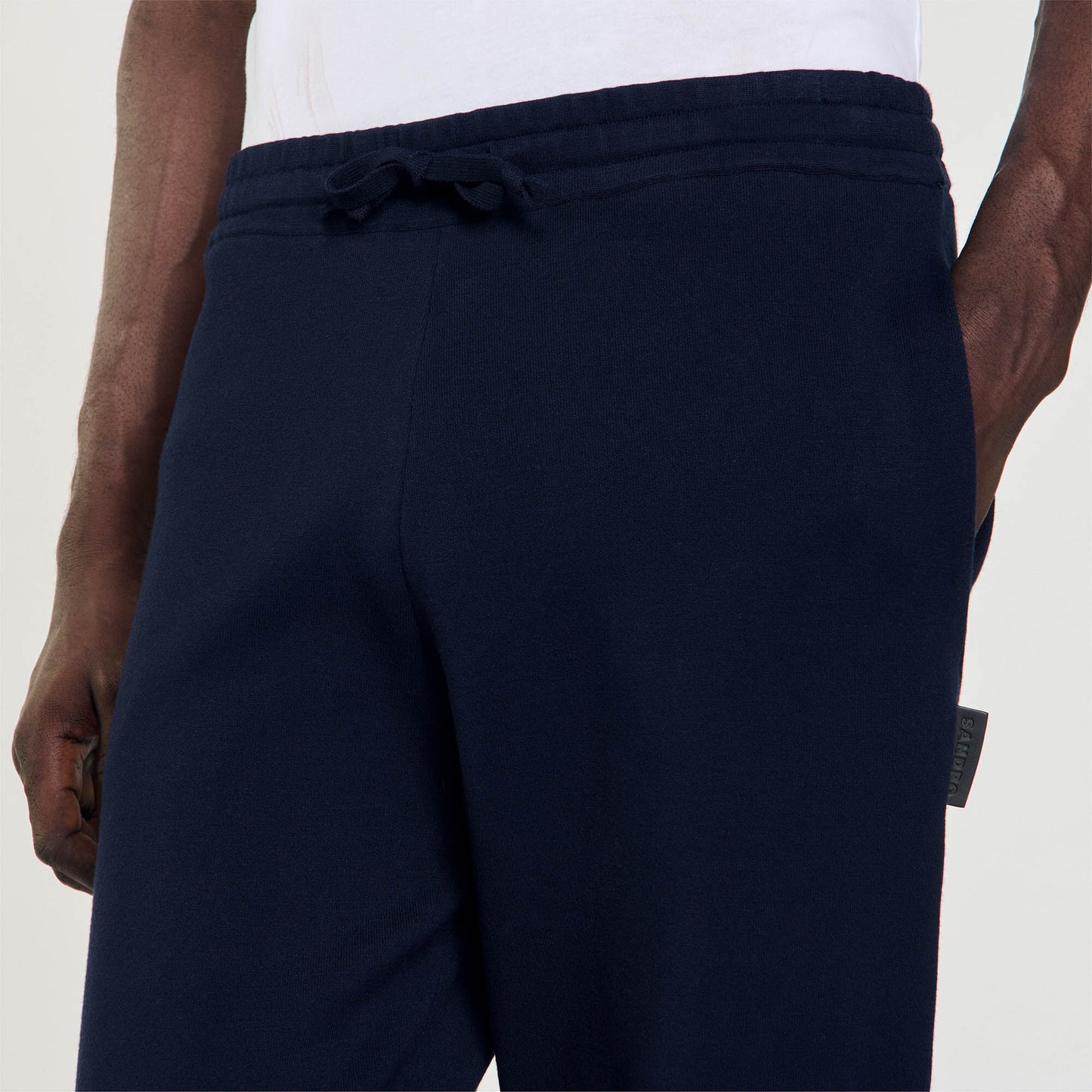 Knit Jogging Bottoms Navy Blue