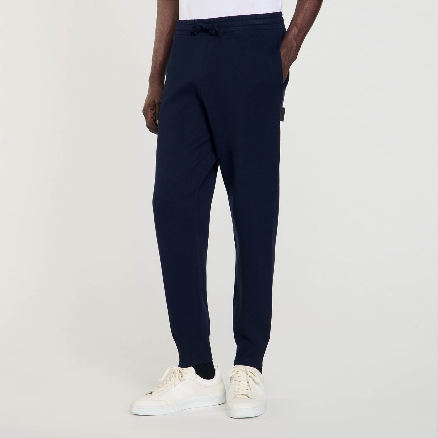 Knit Jogging Bottoms Navy Blue