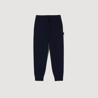 Knit Jogging Bottoms Navy Blue