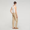 Jersey Pli  Elastic waist Trousers Cappucino