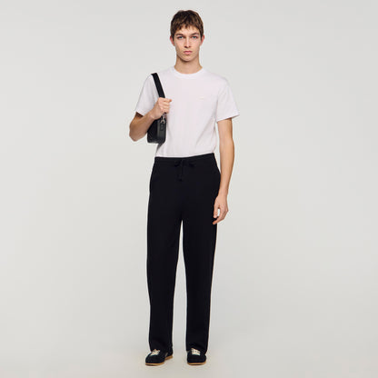 Knit Jogging Bottoms Black