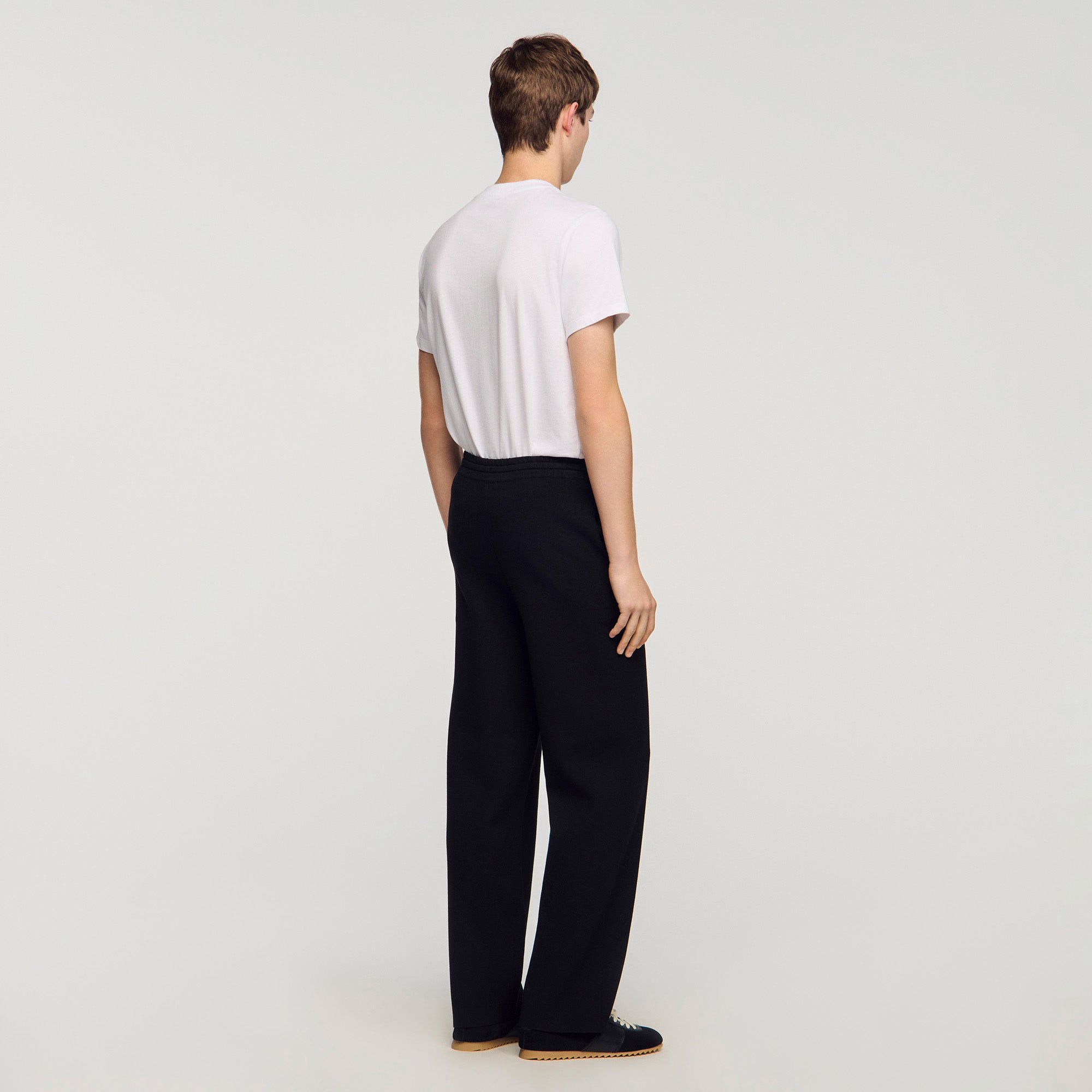 Knit Jogging Bottoms Black