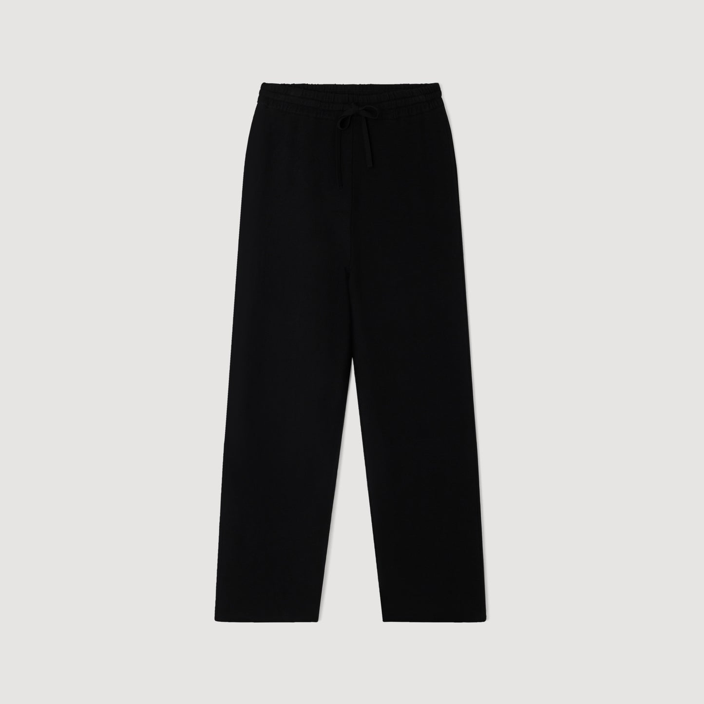 Regular Home Patch Knit Jogging Bottoms Black