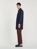 Straight-Cut Waterproof Jacket Navy Blue