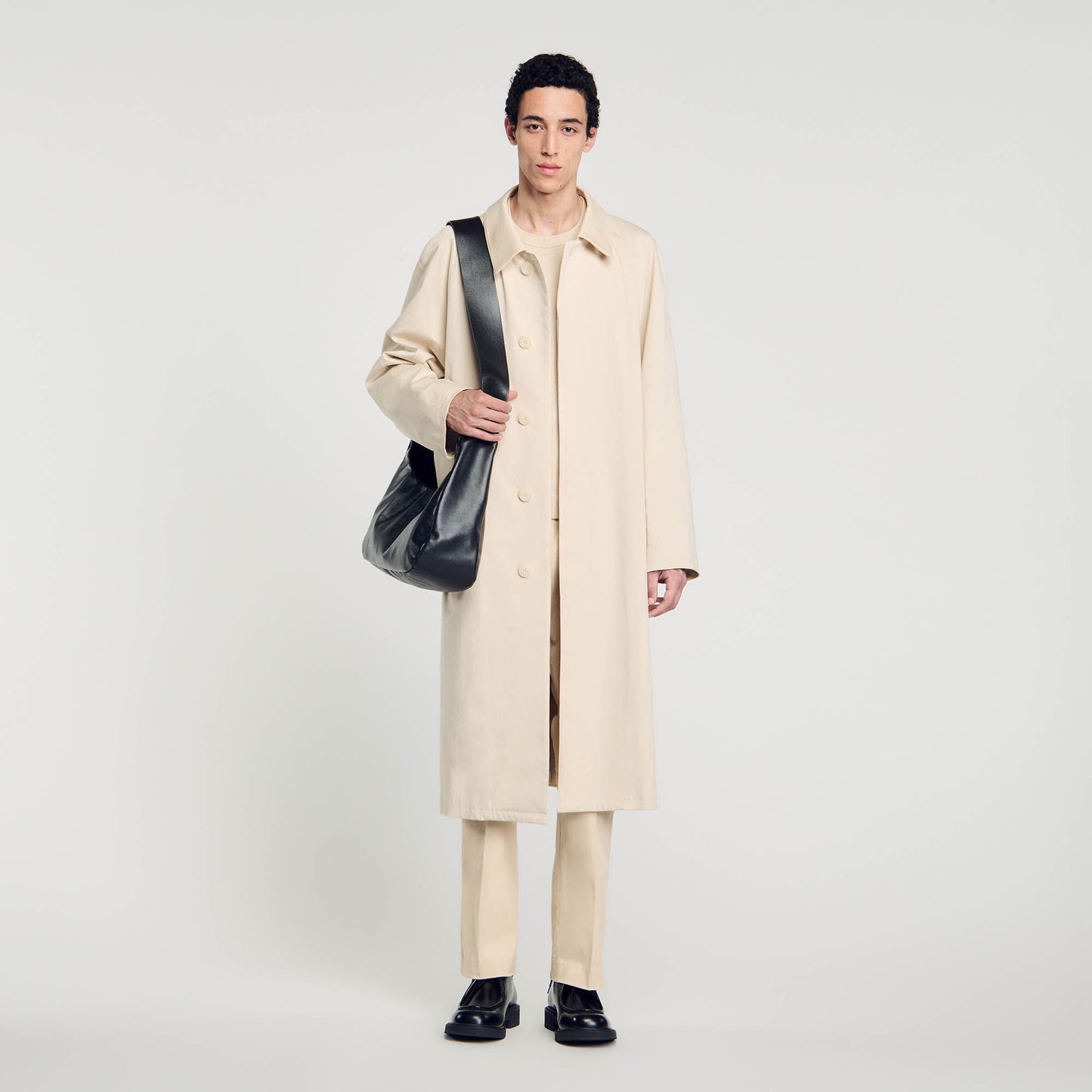 Long Mac Coat Beige