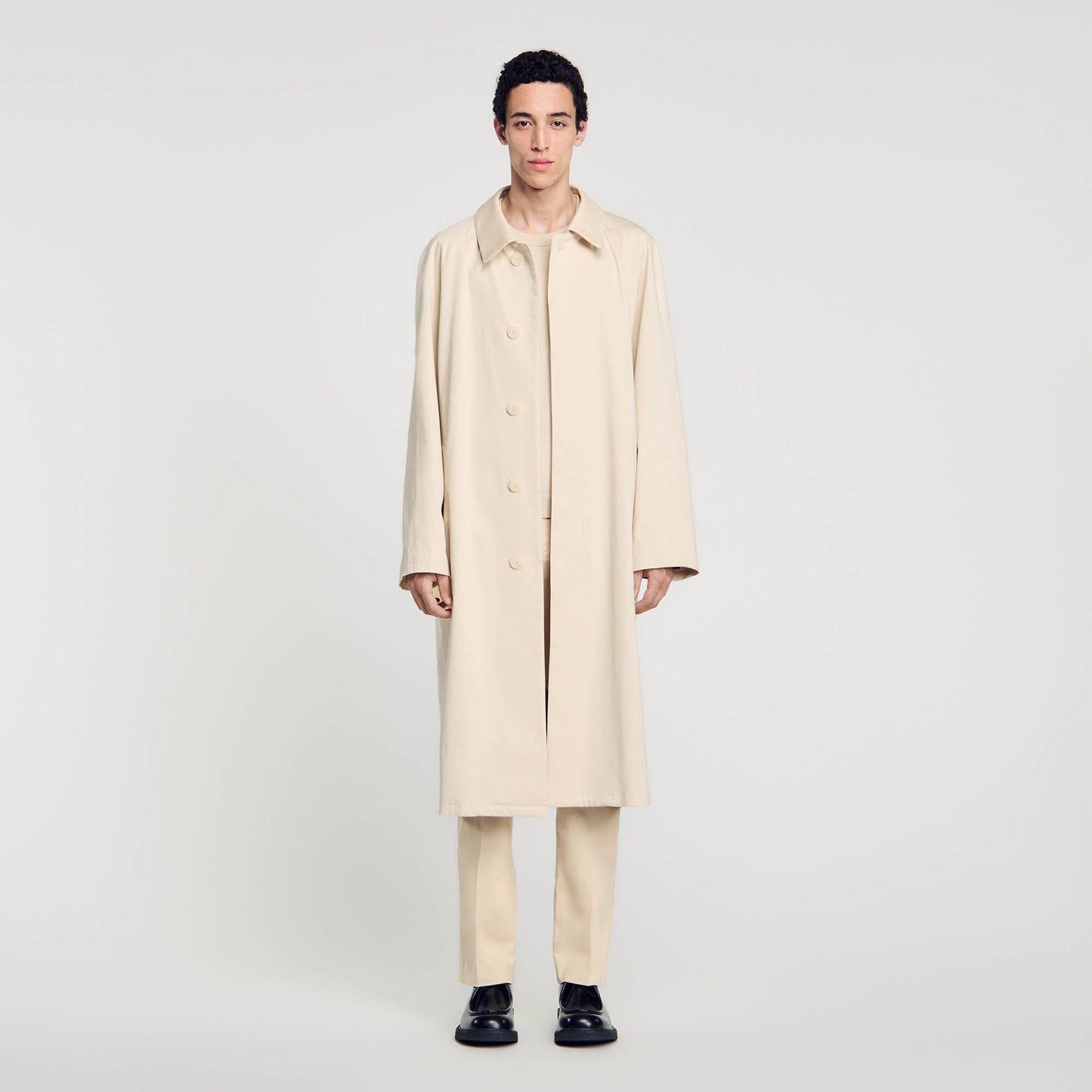 Long Mac Coat Beige