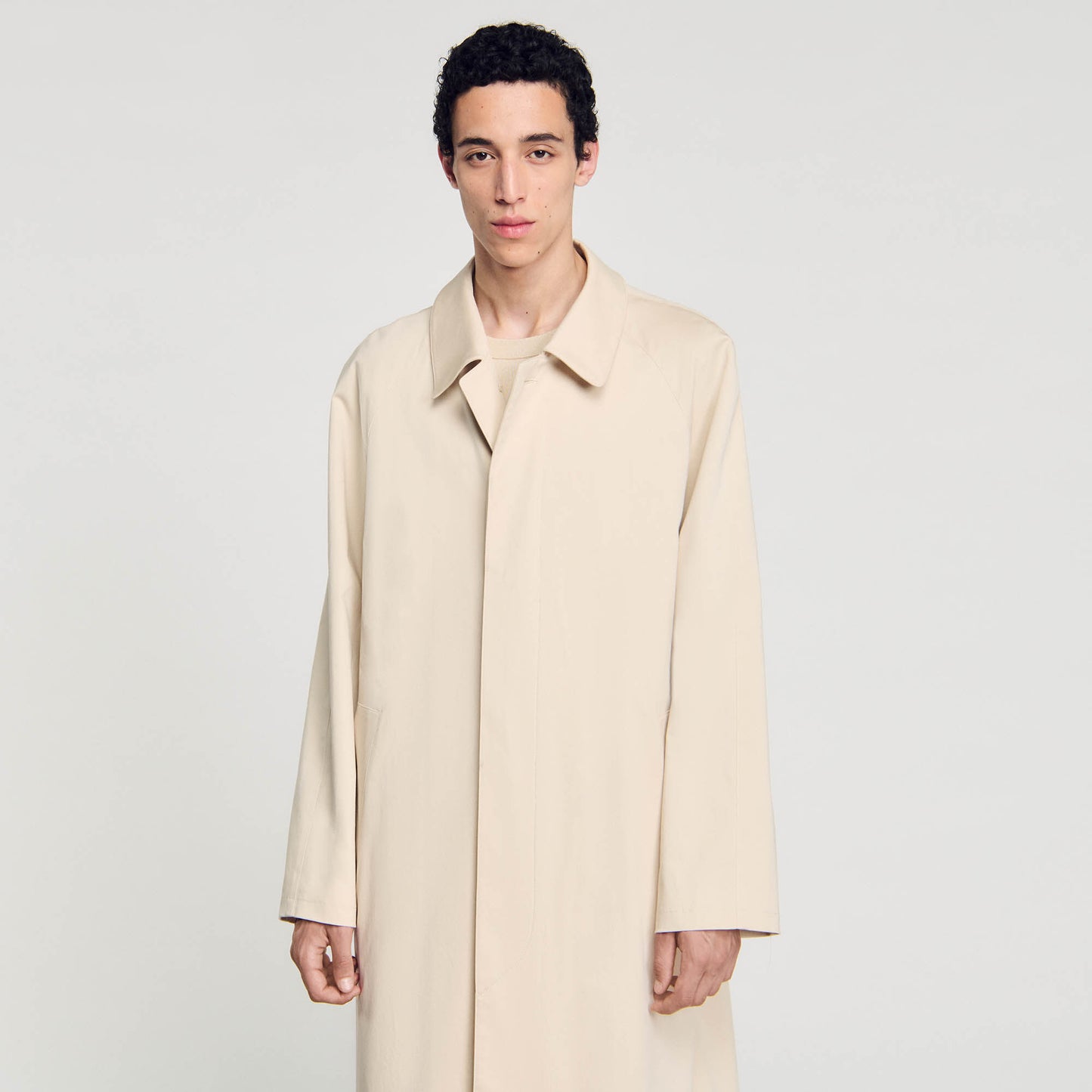 Long Mac Coat Beige