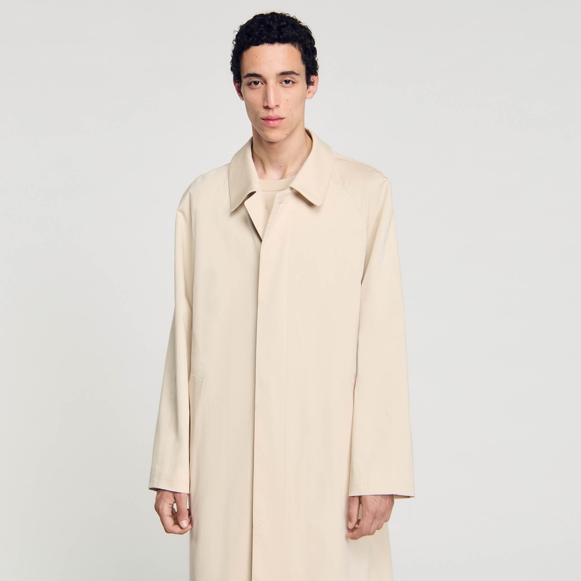 Long Mac Coat Beige