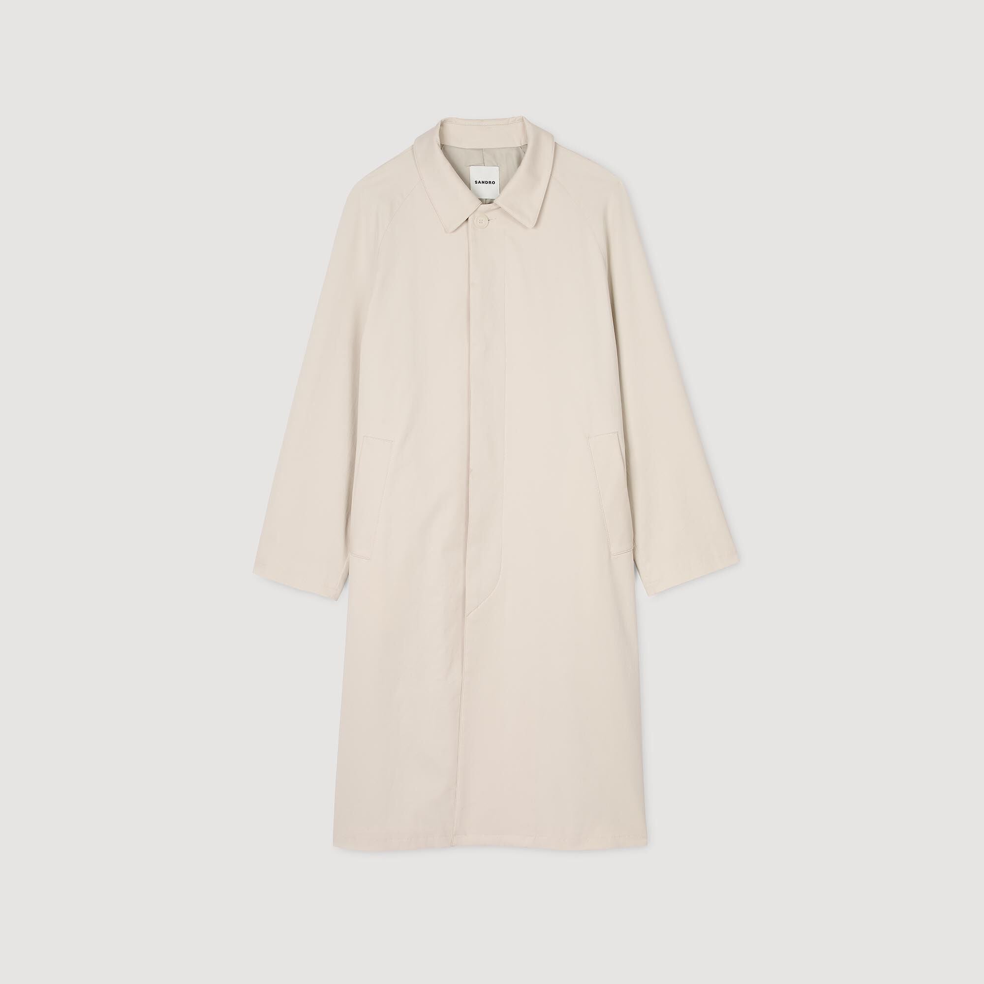 Long Mac Coat Beige