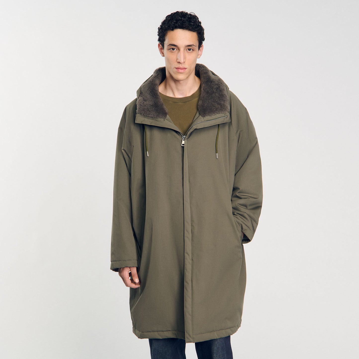 Hooded Parka Olive Green