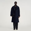 Otto Coat Double-Breasted Wool Coat Navy Blue