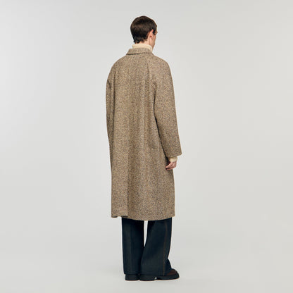Macwool Louis Oversized Wool Coat Brown