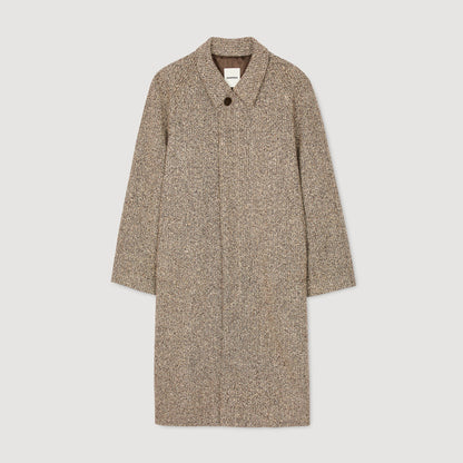 Macwool Louis Oversized Wool Coat Brown