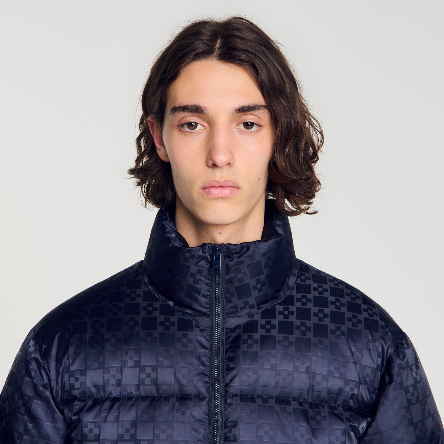 Classic Puffer Cross Water-repellent cross-motif puffer Midnight Blue