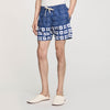  Vintage Flower Swim Floral Print Swim Trunks Midnight Blue