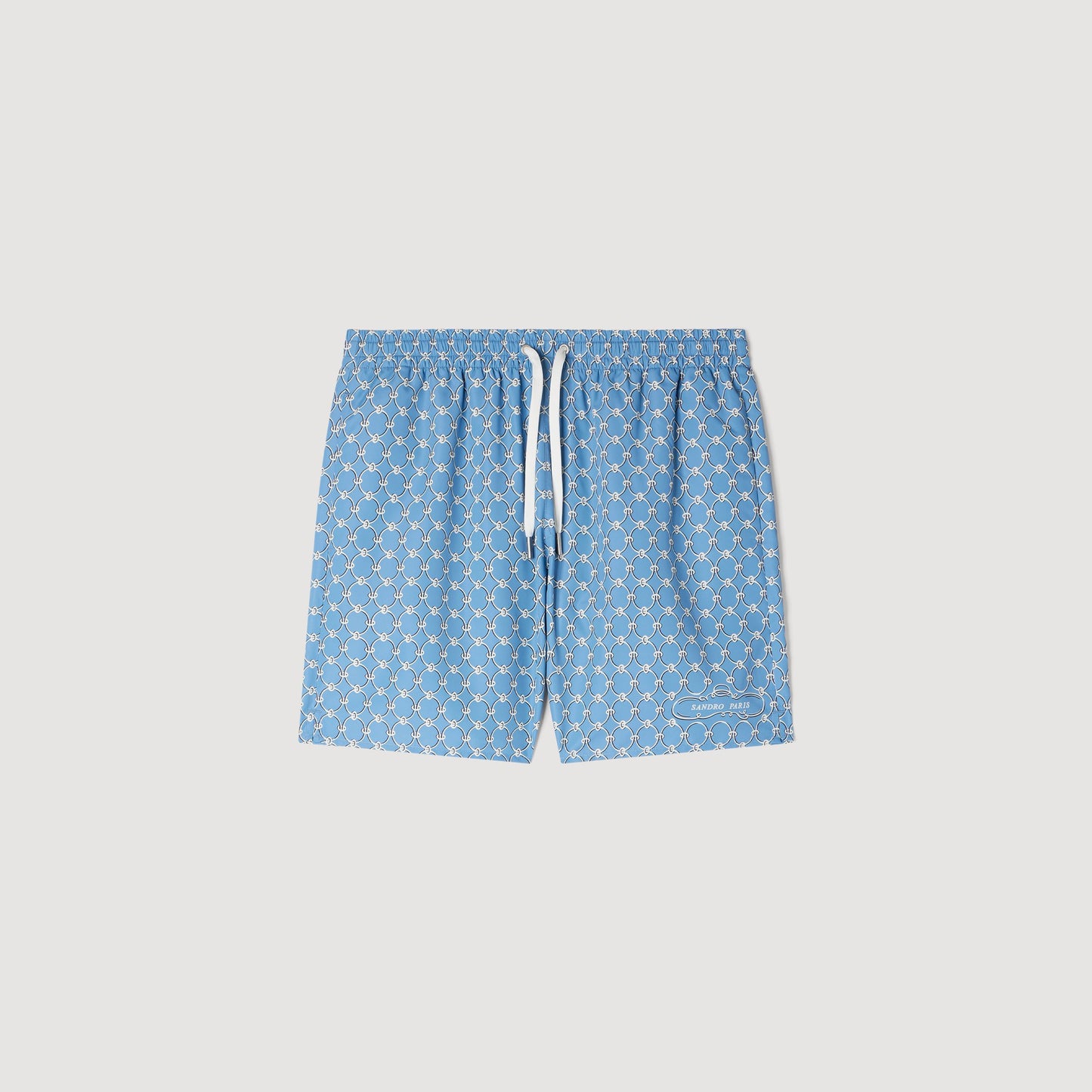 Maillot De Bain Catena Chain Print Swim Shorts Sky Blue