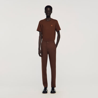 Jersey Jersey Trousers Cognac