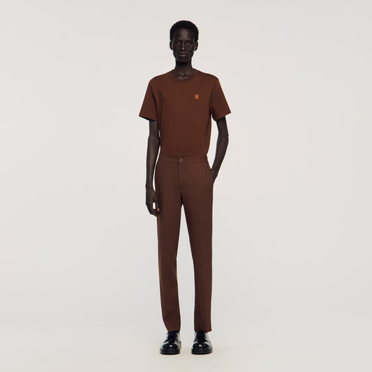 Jersey Jersey Trousers Cognac